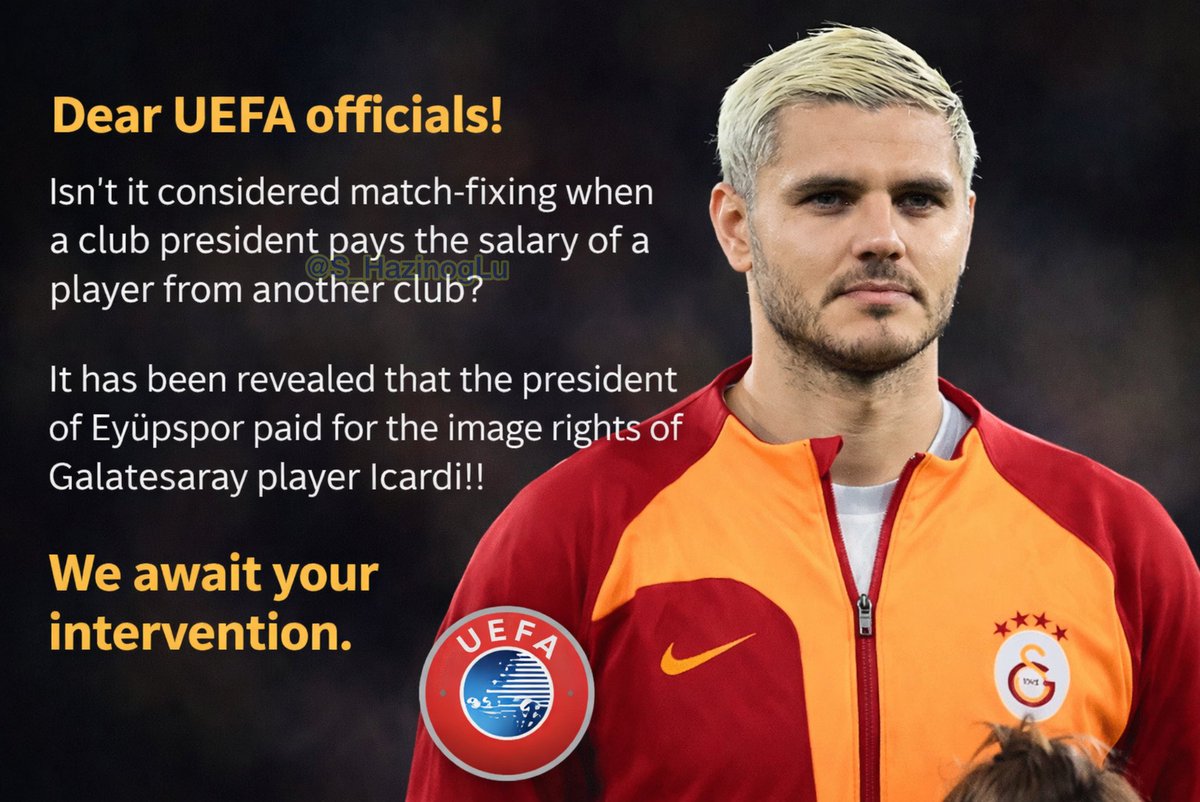 Hacıosmanoğlu'na çok kolay bir soru ;

Cin con'un topçusunun parasını niye Eyüp spor kulübü başkanı öder ?
Bunun adı senin literatür'ünde ŞİKE değil mi ? 

Cevap ver çeyrek mafya 😤 

<a href="/TFF_Org/">TFF</a>  <a href="/UEFAcom/">UEFA.com</a>