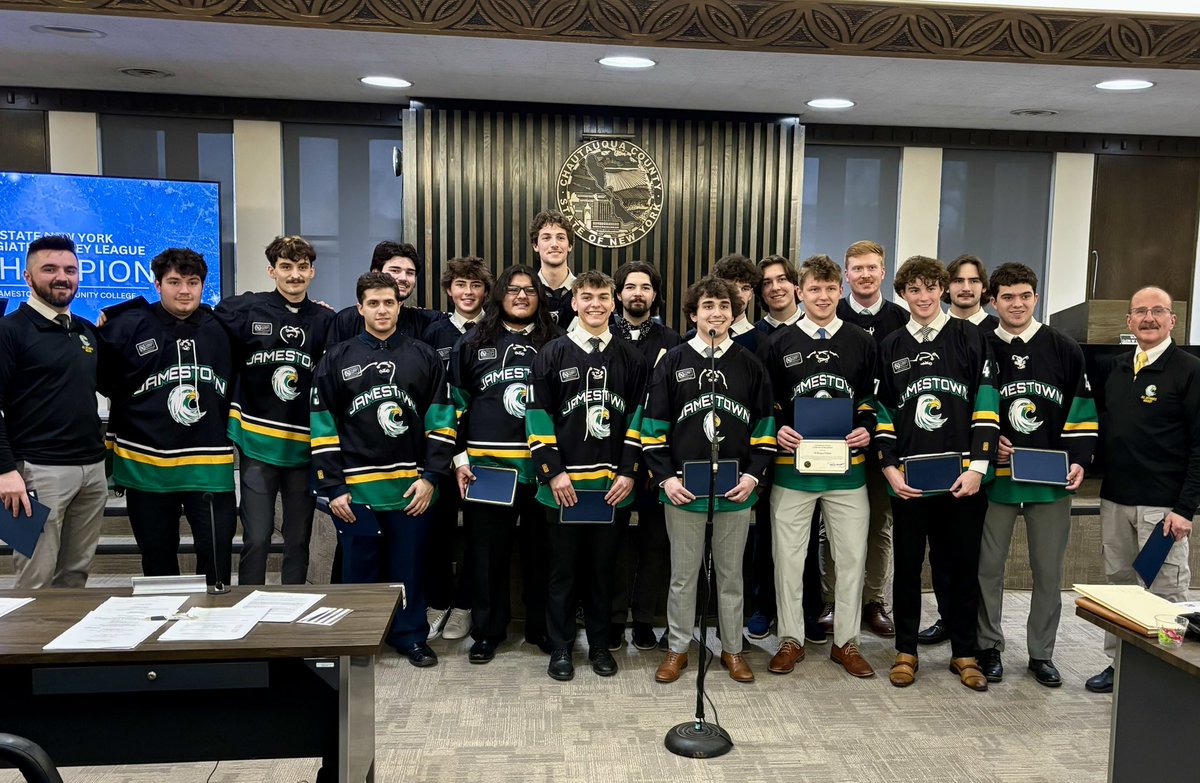 Last night, the team was recognized for our 2026 Championship at the CHQ County Legislature Meeting. Each player was awarded with a signed certificate acknowledging their accomplishment. 

We’d like to extend a sincere thank you to County Executive PJ Wendel for inviting us!