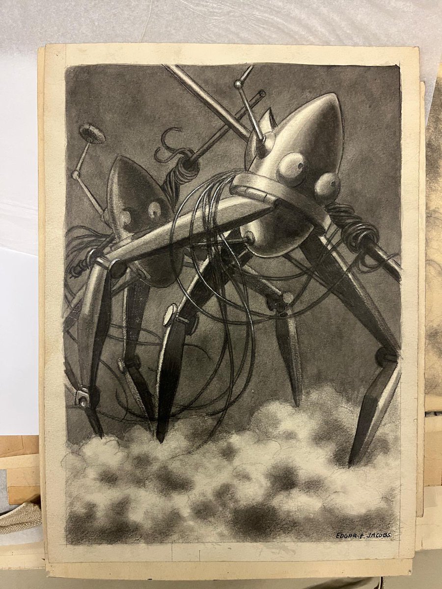 YvesSchlirf's tweet photo. Nouvelles découvertes à La Fondation Jacobs …
Des originaux de La Guerre des Mondes !
Attention chef-d’œuvre …
@EditionsDargaud #blakeetmortimer #bd #romangraphique https://t.co/ERrUfxyw2g