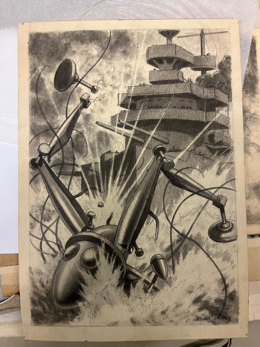 YvesSchlirf's tweet photo. Nouvelles découvertes à La Fondation Jacobs …
Des originaux de La Guerre des Mondes !
Attention chef-d’œuvre …
@EditionsDargaud #blakeetmortimer #bd #romangraphique https://t.co/ERrUfxyw2g