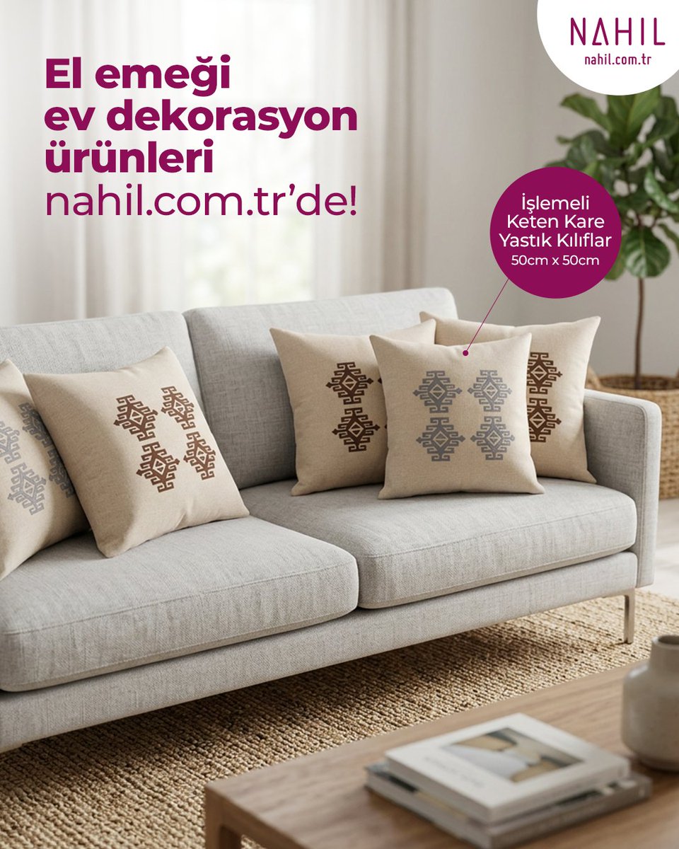 El emeği ev dekorasyon ürünleri Nahıl’da!
nahil.com.tr/ev-dekorasyon

#Nahıl #NahılDükkan #KadınEmeği #KadınKooperatifleri #DayanışmaGüçlendirir #KadınÜreticiler #EvDekorasyon