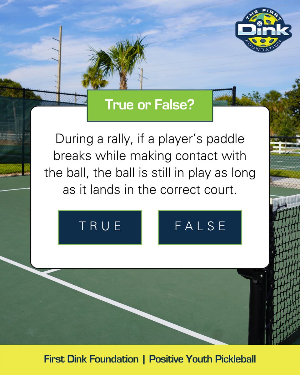 First Dink Foundation tweet media