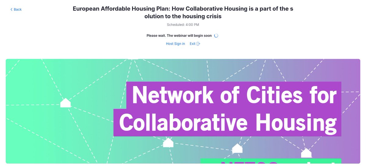 Network of Cities for Collaborative Housing tweet media