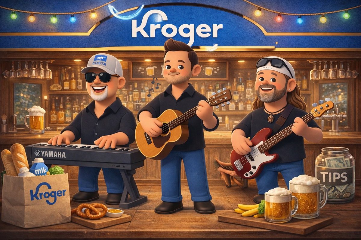 Check out our Kroger Characters and then check us out Monday at Anderson Kroger bar.  Sean Fitzpatric asked Me and David Lewis to join him in a free live show this Monday March 30 from 4-7. 
Should be a fun one especially if all our Anderson and beyond friends show up.
