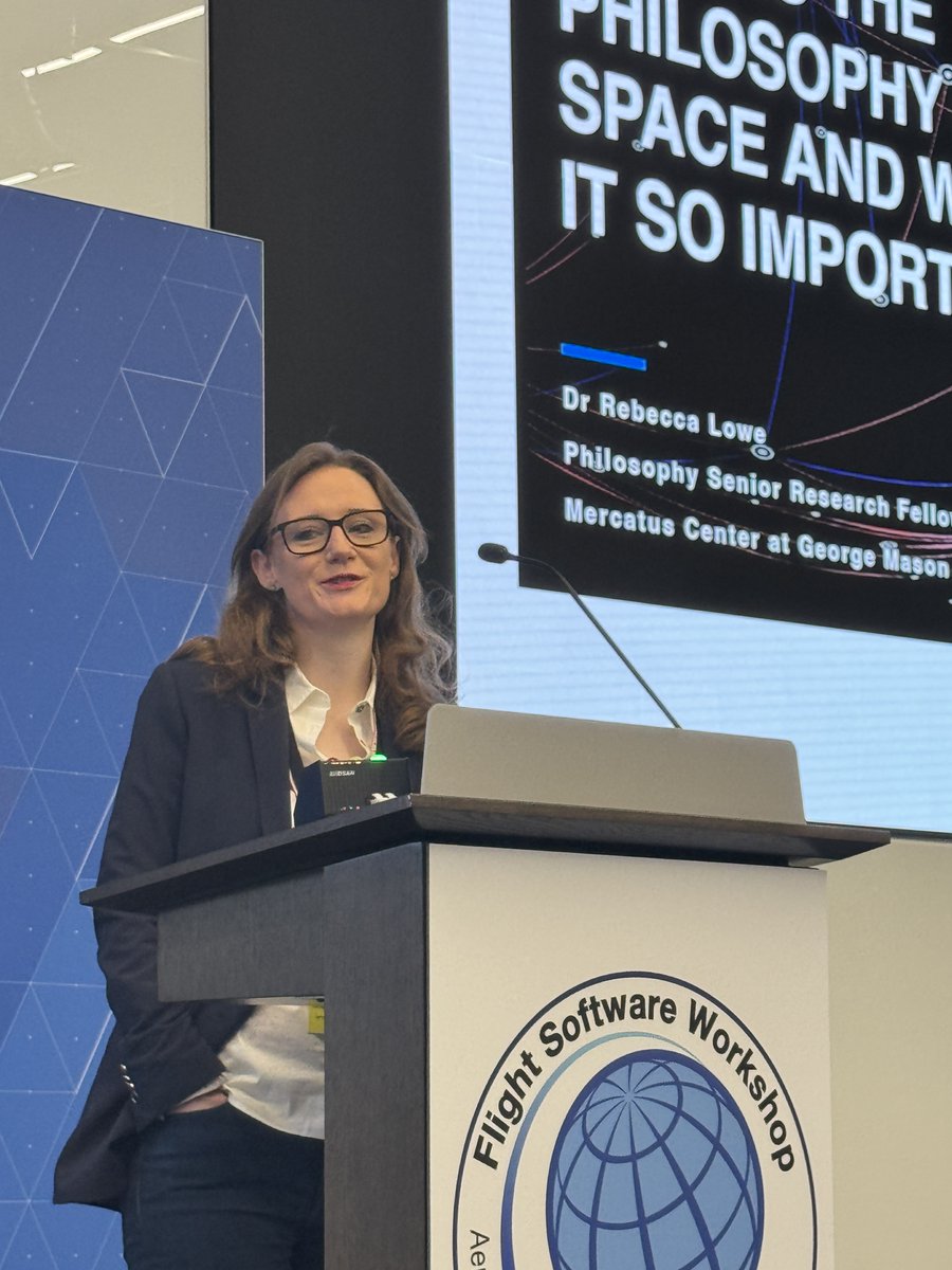 FSWWorkshop's tweet photo. Dr. Rebecca Lowe @RMLLowe of George Mason University @mercatus presents "KEYNOTE | What is the philosophy of space and why is   it so important?" https://t.co/DZuVBEn70p