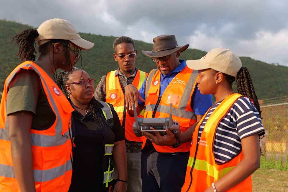 MapHubLAC's tweet photo. What if the first person on the ground after a disaster was a trained community member with a drone?
The @flying_labsJA and @hotosm are training locals from media, forestry &amp; national agencies to fly, map, and save lives before the next storm hits. 🇯🇲 https://t.co/PZQ3y8HLP8