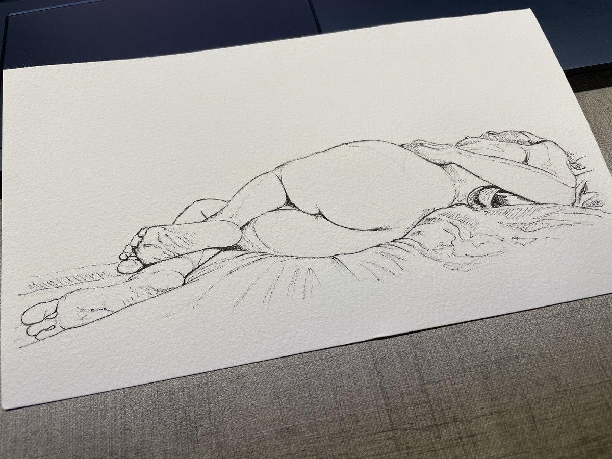 boxyban's tweet photo. #watercolour #watercolorpainting #traditionalart #eroticart #nsfwart https://t.co/tODBUOdJri