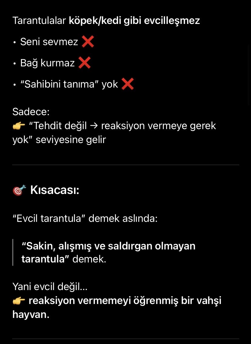 nilalkazar's tweet photo. Yarın yayınlayacağımız bölümle alakalı "Bi insan 'evcil tarantulam var' diyosa, bu ne demektir?" ismli chatgpt araştırmamın sonuçlarını paylaşmak istedim.

Yardım ve Yataklık, 6. bölümle yarın Spotify, Apple Podcasts ve Youtube'da. https://t.co/Qo3qAfut7C