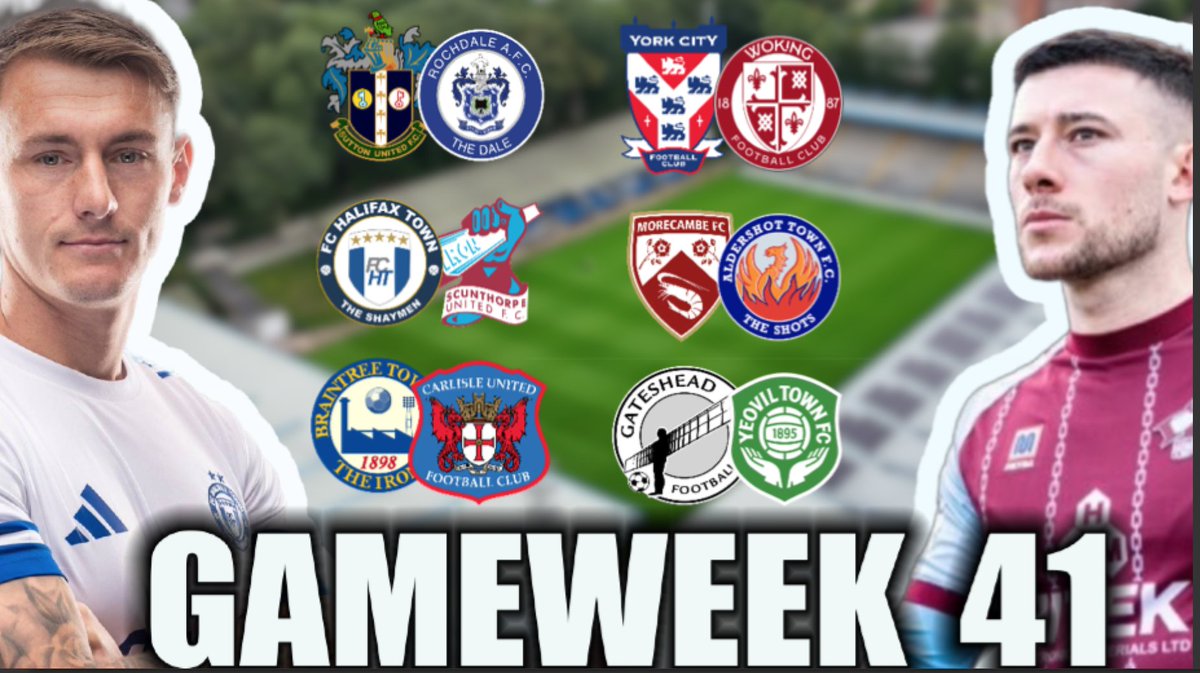 Lukewalshpod's tweet photo. 𝗟𝗶𝘃𝗲 𝗳𝗿𝗼𝗺 𝟵𝗽𝗺🚨      

Join myself &amp; @p_franklin5 as preview GAMEWEEK 41 in the National League.    

We will also be discussing your topics in the live chat.    

Proudly sponsored by @cardsaccepted

📷 https://t.co/N0Va8KA1ia

#Nationalleague https://t.co/YBV8sWcChu