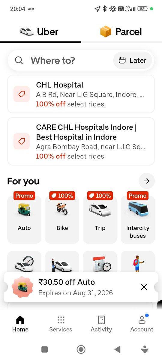 Rehmat6's tweet photo. Auto driver demanded and taken Rs. 109 from me  against #First_Free_Ride. I have audio recording of the driver compaling me to pay money.  

Who are making fool to the commuters? @Uber @Uber_India or Auto driver? https://t.co/D2nwE9ktzg