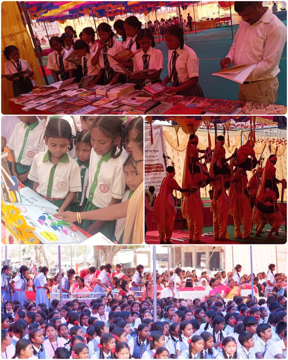 DCGumla's tweet image. 📚✨ ज्ञान का उत्सव, सपनों को नया आयाम…
दिए निर्देशों के आलोक में गुमला जिले के अनुमंडल स्तर पर पुस्तक पर्व का सफल आयोजन किया गया। गुमला, बसिया एवं चैनपुर अनुमंडलों के विद्यार्थियों ने उत्साहपूर्वक भाग लेते हुए पढ़ने की संस्कृति को सशक्त किया।
#KnowledgeFestival
#LearnAndGrow