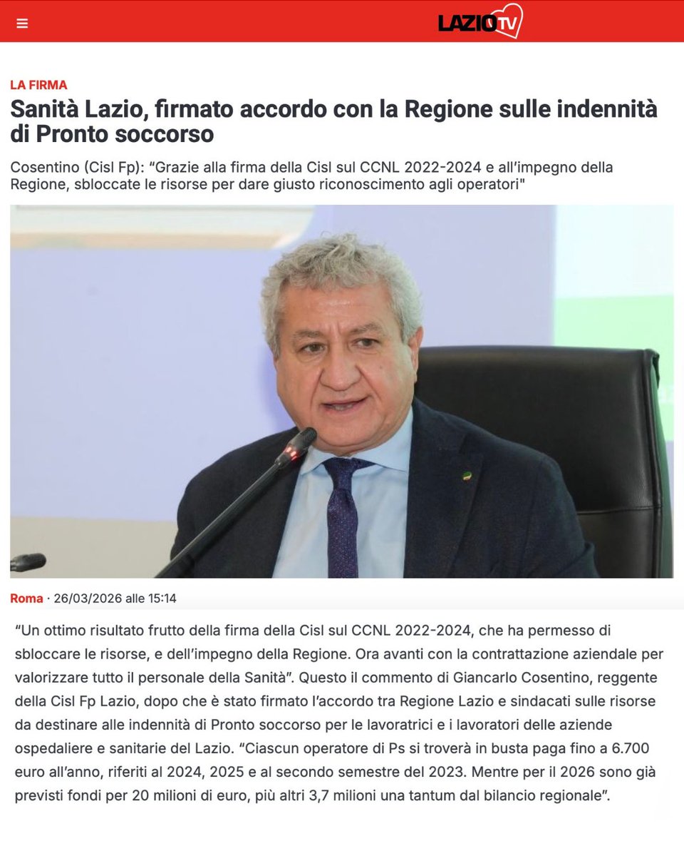 Cisl FP LAZIO tweet media