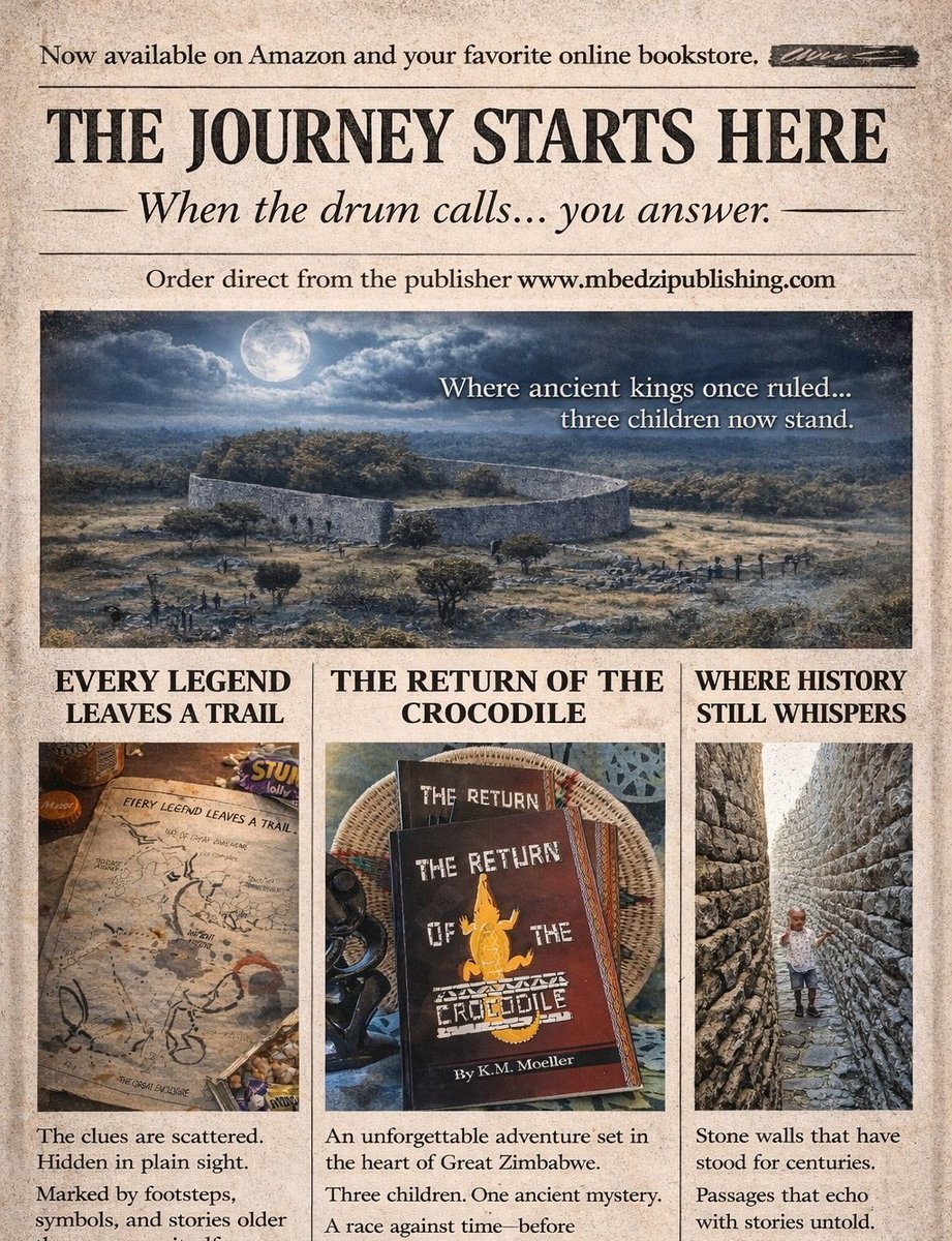 GloriossaC's tweet photo. #thereturnofthecrocodile
#greatzimbabweadventure
#mbedzipublishing https://t.co/XNNPyyaL5x