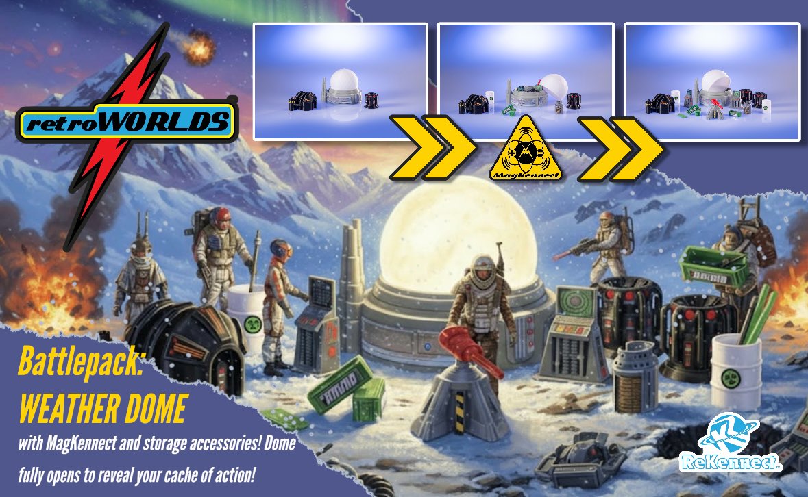 ReKennect's tweet photo. Mission Briefing: "COLLECT THEM ALL!"
Available now at https://t.co/DgDZFkmFAA. #rekennect #rekennectretroworlds #rekennectplaysets
#rekennecttoys #retroworlds https://t.co/PmRh70SgEa