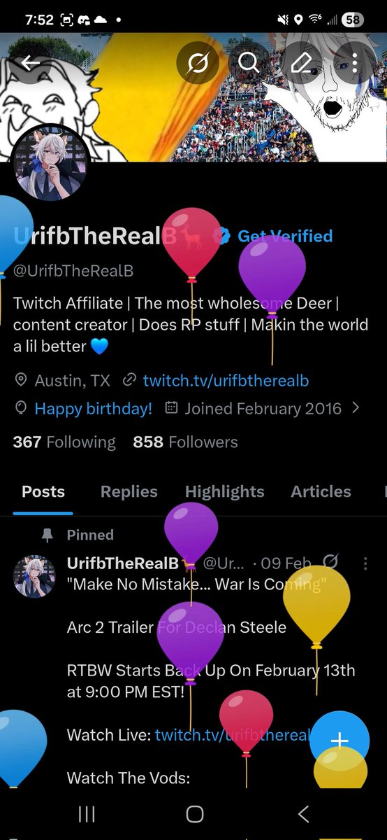 UrifbTheRealB🦌 tweet media