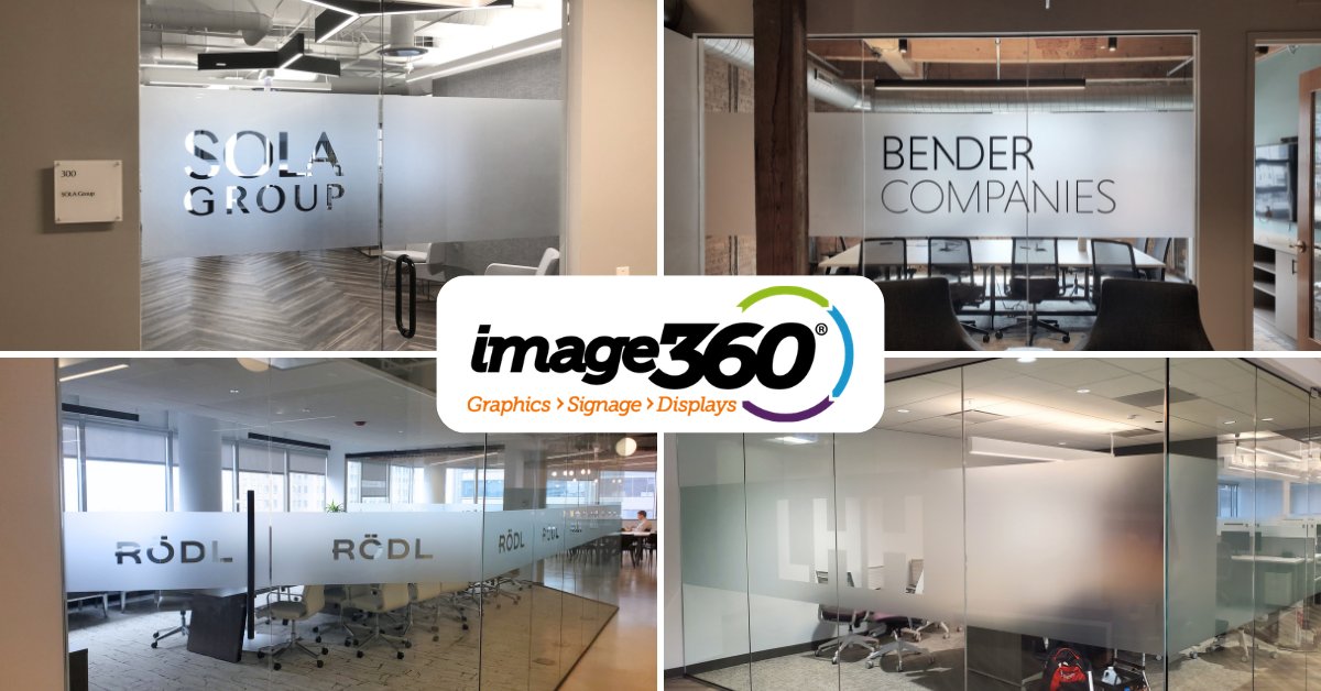 image360chicago's tweet photo. At Image360 - Chicago Loop, we design and install custom frosted vinyl graphics that are perfect for conference rooms, office glass, entryways, and interior windows.

https://t.co/KYJ4bE1ufw

#signs #graphics #chicago #chicagodowntown #chicagoloop #image360 #image360chicago https://t.co/D5sR2f3W5S