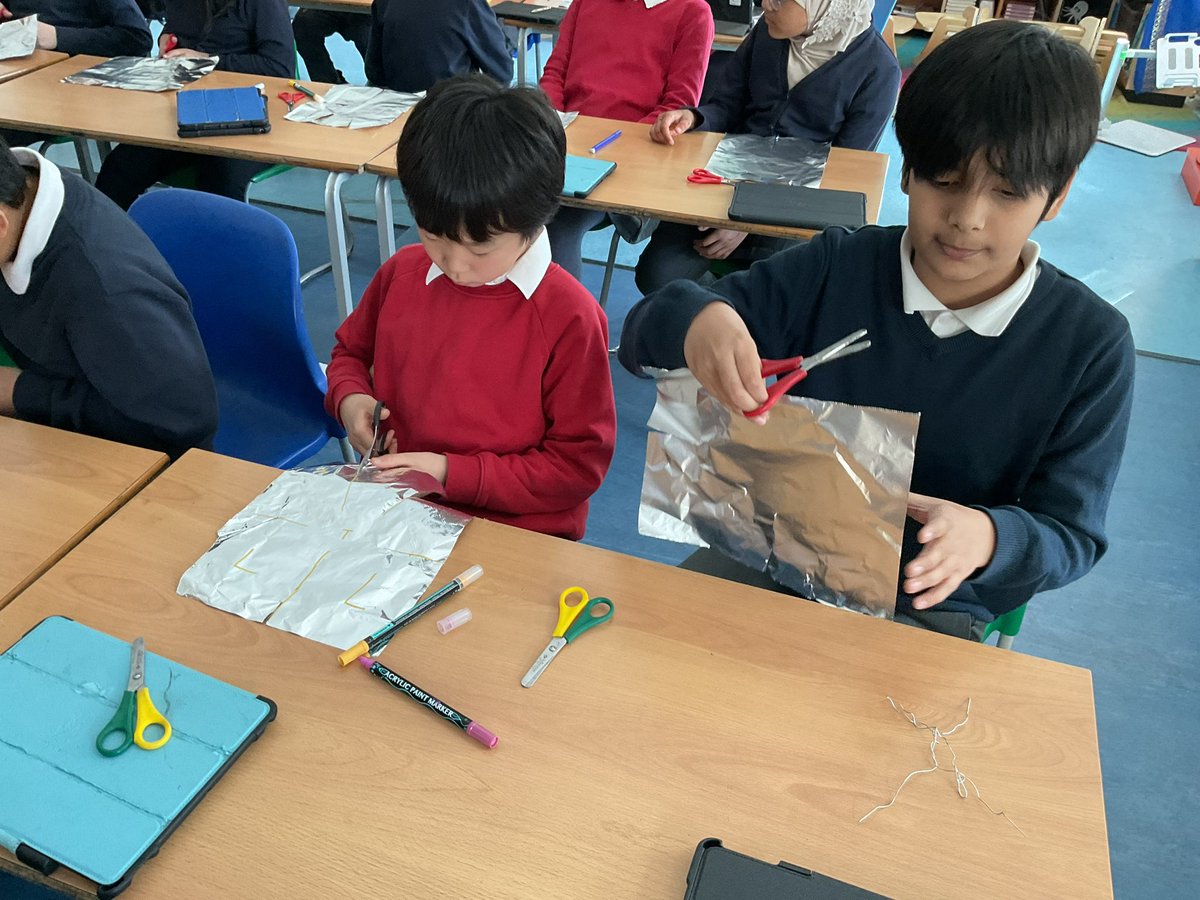 MayflowerSch's tweet photo. We made some Alberto Giacometti inspired tin foil sculptures. #Art #Burman #UKS2 https://t.co/UbR4OAElpS