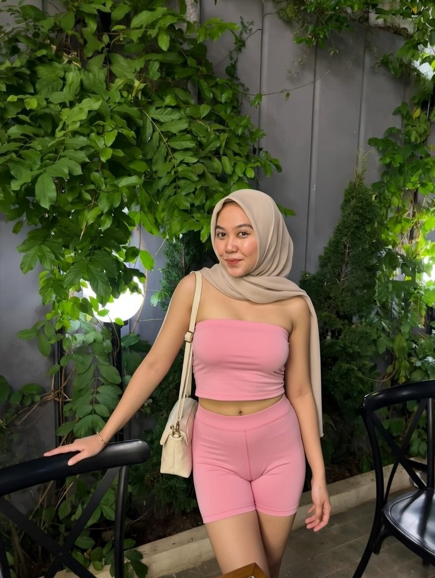 Descintaa612's tweet photo. Devaria aisyah setyowati -> @dimsumentaii99 

Mulai menikmati outfit terbuka &amp; ketat dgn toket yg makin membesar https://t.co/X1BWhnfsw3