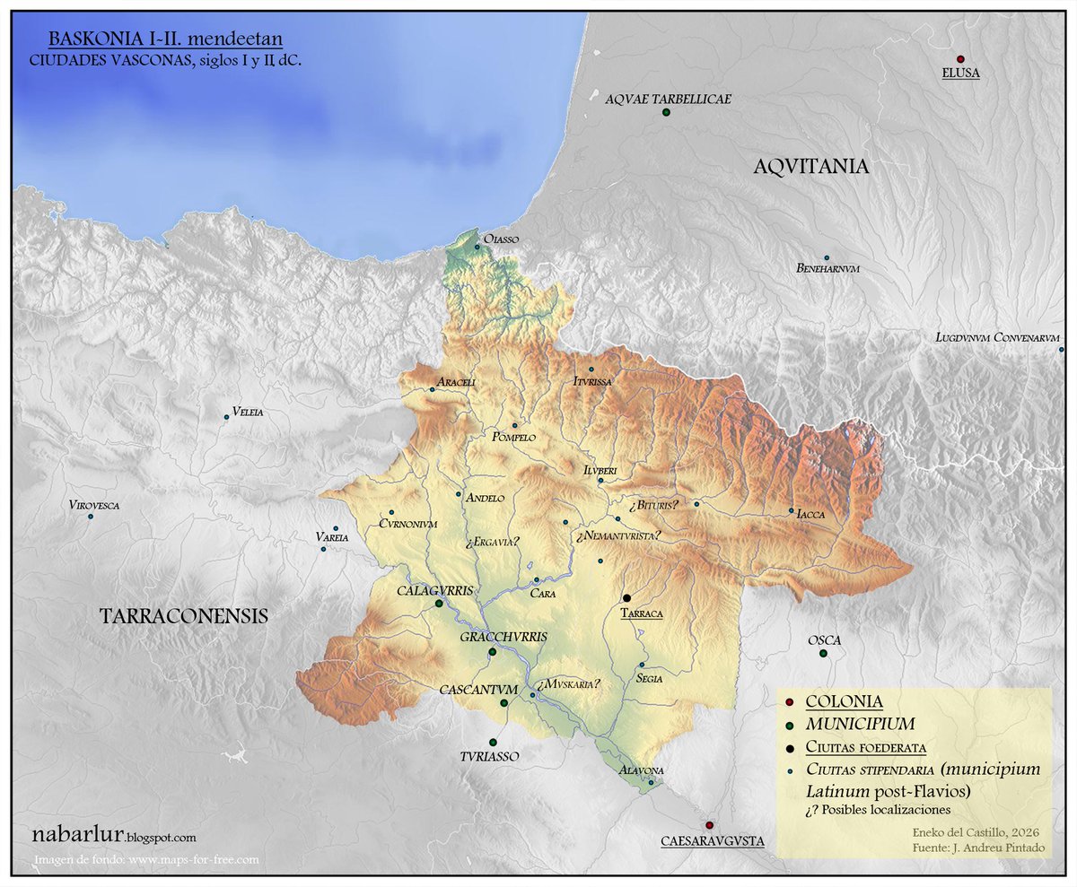 Las ciudades vasconas en los siglos I y II
losvasconesdeotrotiempo.blogspot.com/2026/03/ciudad…