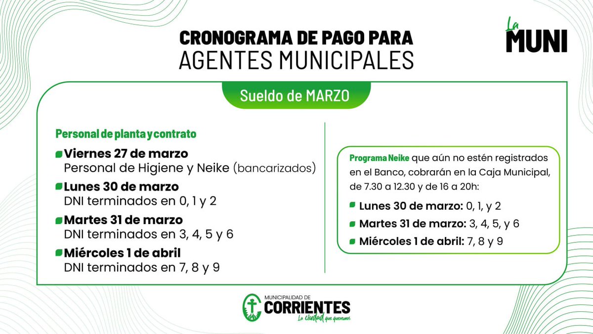 Municipalidad de Corrientes tweet media