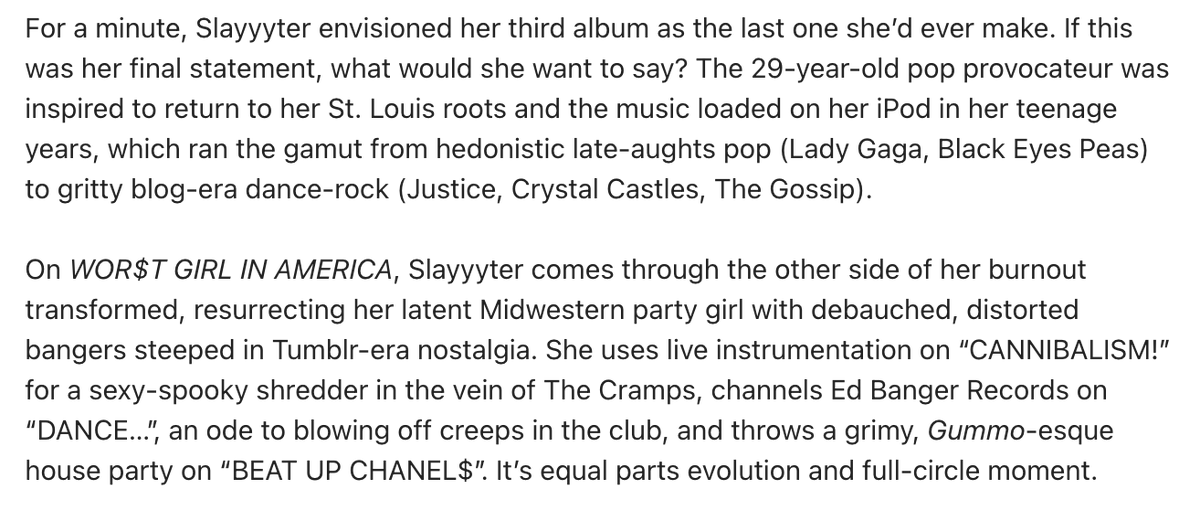 Slayyyter Spotify tweet media