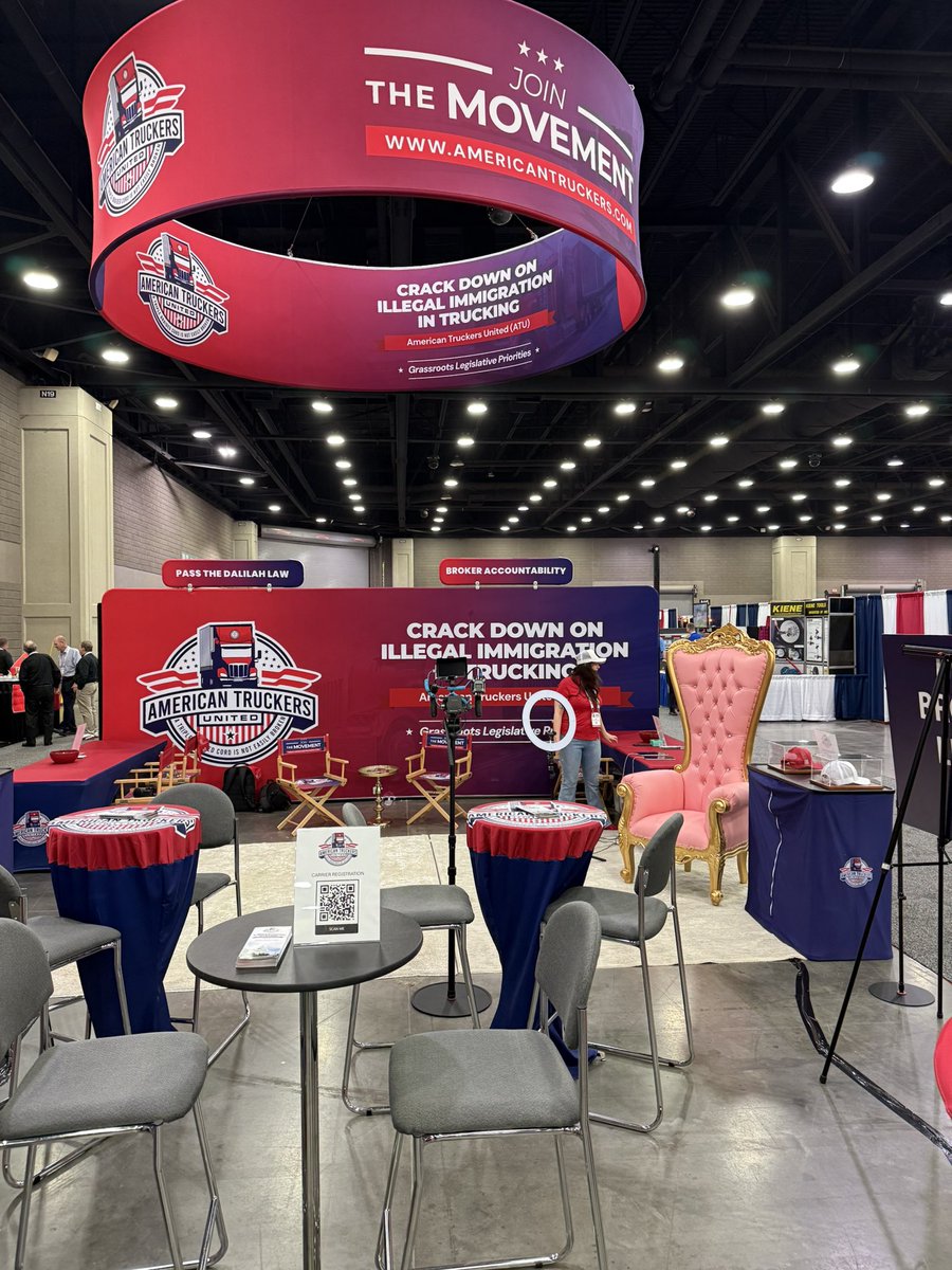 supertrucker's tweet photo. Hell of a booth @atutruckers has this year. https://t.co/UiWFavFTF7