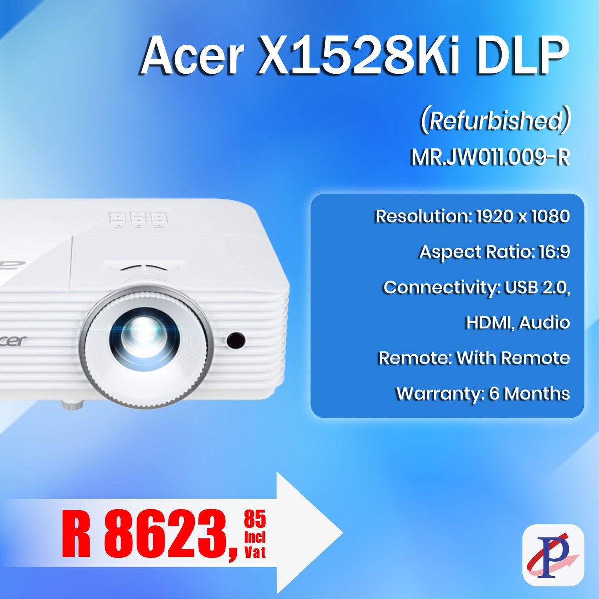 Partserve's tweet image. Get a projector that offers a simple and effective way to display content clearly to larger audiences. Enhance your setup today!

👉 Click the link below to explore available projectors!
shop.partserve.co.za

#Projector #BusinessTech #DLP #Deals #Acer #Refurbished #Partserve