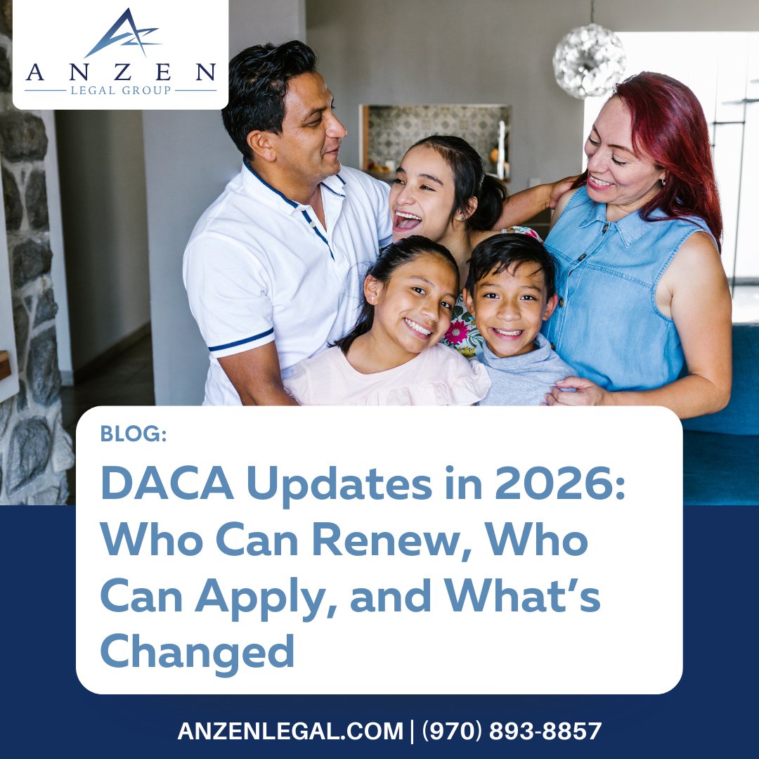 AnzenLegal's tweet photo. Changes to DACA eligibility and renewals can have a significant impact on recipients and applicants in Colorado. Staying informed about these updates can make the process smoother.

Read more: https://t.co/uuczmFwM2j

#DACAUpdates #USCIS #ColoradoImmigration #AnzenLegalGroup https://t.co/jCoISOTotu