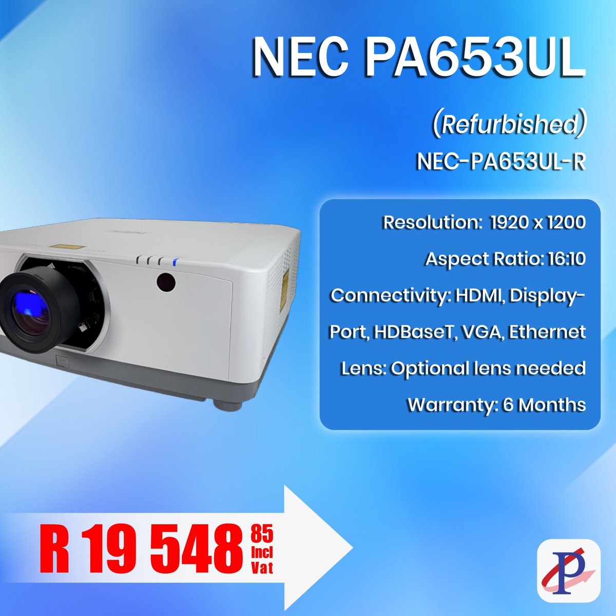 Partserve's tweet image. Big visuals for better communication!
Keep your audience engaged with quality visuals and get a reliable projector today.

👉 Click the link below to shop projectors now!
shop.partserve.co.za

#NEC #Projectors #OfficeTech #VisualDisplay #Deals #Refurbished #New #Partserve