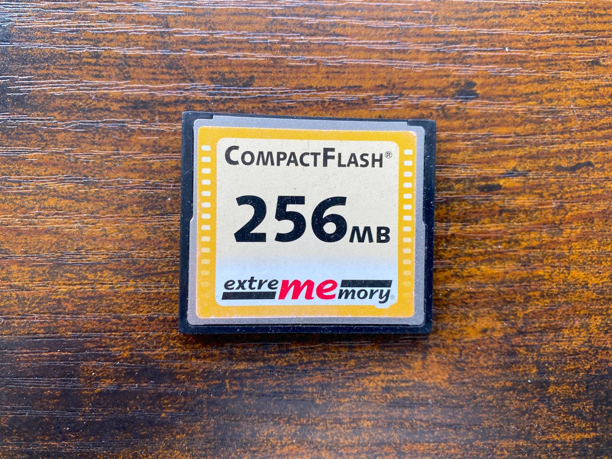 techniknlo799's tweet image. CF (CompactFlash) - Karte.

2003 habe ich mir eine Canon EOS 300D gekauft. Diese Karte habe ich mir dann ein wenig später zugelegt. Beides war viele Jahre bei mir im Einsatz. Die Kamera habe ich leider nicht mehr.

#retro #cfcard #compactflash