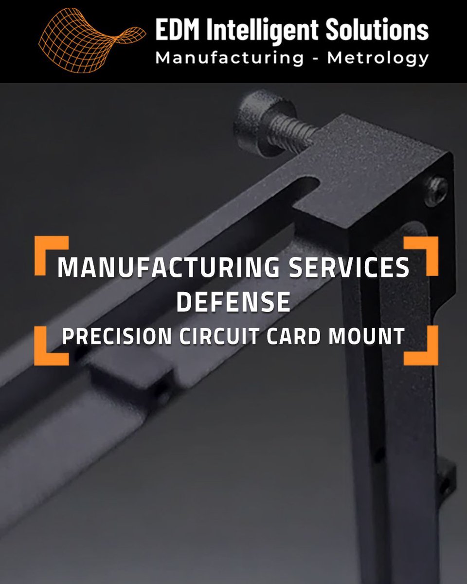 EDMIntSolutions's tweet photo. Our Titanium Precision Circuit Card Mounts are engineered for the high-performance demands of the defense sector.

🔸 Wire &amp; Sinker EDM + Micro Milling
🔸 Value-Added Anodizing
🔸 Tolerances of ±0.0002”
🔸 Verified by in-house 3D Metrology

https://t.co/o6AqzFl0cr https://t.co/bA7H1f0d6X