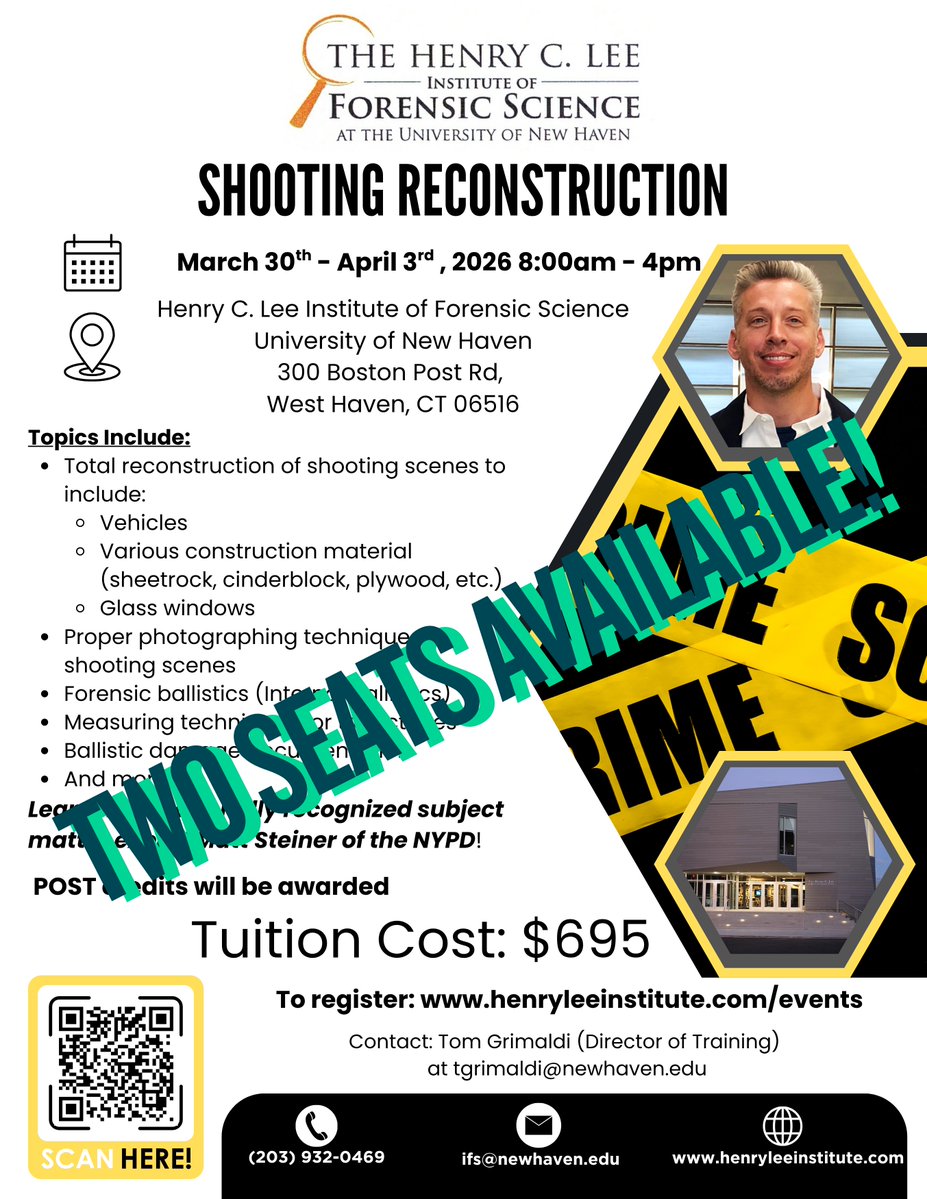 Henry C. Lee Institute of Forensic Science tweet media