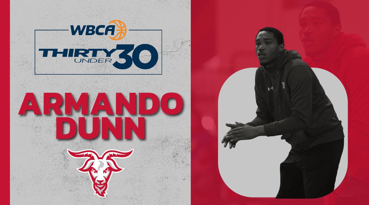 NEWMACsports's tweet photo. THIRTY UNDER  3️⃣0️⃣

@WPIAthletics Assistant Women's Basketball Coach Armando Dunn has been recognized by the @WBCA1981 as an up-and-coming women’s basketball coach aged 30 and under!

Congrats, Coach! 

🔗 https://t.co/lE6qw0ZncQ

#GoNEWMAC // #WhyD3 https://t.co/5xt07lyPkE