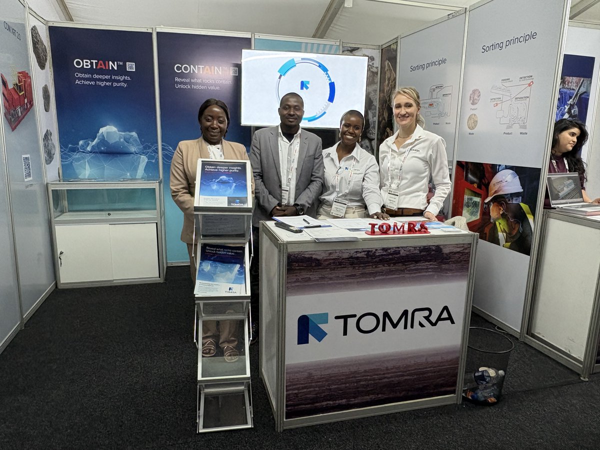 TOMRAMining's tweet photo. Thank you to everyone who connected with #TOMRAMining at #ZIMEC2026 in Kitwe.

Great conversations around responsible mining, Zambia's critical minerals potential, and the role of #SensorBasedSorting in making it happen.

Looking forward to what comes next ⛏️ https://t.co/EIHZ9bvnX6
