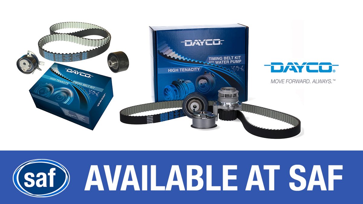 SAF_SUTTON's tweet photo. A wide range of timing belts and kits from Dayco available from Sutton Auto Factors! Dayco research in cooperation with all automotive companies and have over 120+ years experience! https://t.co/geZ2aP7kCJ