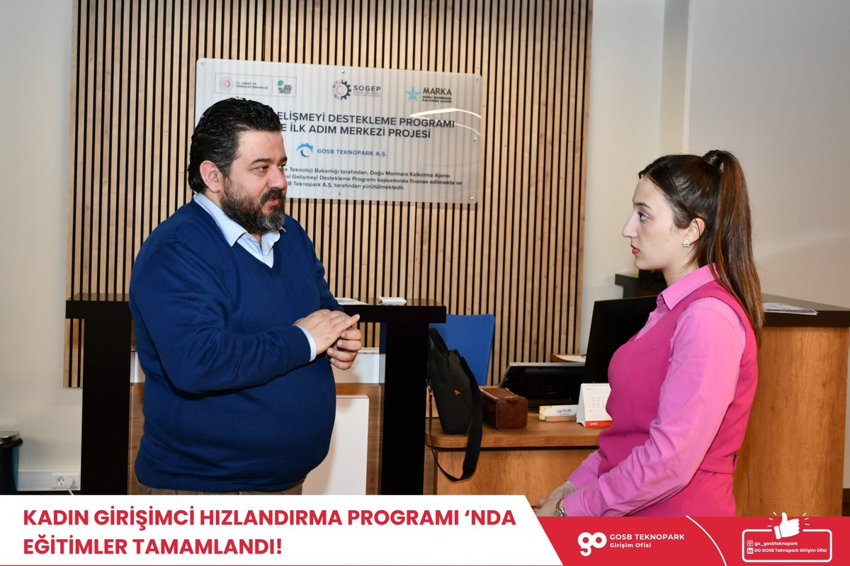 gosb_teknopark's tweet photo. Kadın Girişimci Hızlandırma Programı’nda eğitimler tamamlandı! 🚀

GOSB Teknopark tarafından hayata geçirilen Kadın Girişimci Hızlandırma Programı kapsamında gerçekleştirilen eğitim sürecini başarıyla tamamladık. Program boyunca girişimci adayları; liderlikten iş modeli geliştirmeye, finansal analizden yatırımcı sunumuna kadar girişimcilik yolculuklarında ihtiyaç duyacakları birçok konuda kapsamlı eğitimler aldı.

Alanında uzman eğitmenlerin katkılarıyla gerçekleştirilen programda şu eğitimler yer aldı:

🔹 Yeni Nesil Liderlik Eğitimi – Alp Saraçoğlu
🔹 İş Modeli Tasarımı Eğitimi – Ergün Alver
🔹 Fikri ve Sınai Mülkiyet Hakları Eğitimi – Seval Yılmaz Uzun
🔹 Finans Analizi Eğitimi – Dr. Abdullah Kürşat Merter – Gebze Teknik Üniversitesi
🔹 MVP (Minimum Viable Product) Eğitimi – Cihan Meriç Kaymaz – EvaICT
🔹 Marka & Kurumsal Kimlik Oluşturma Eğitimi – Gülseren Parlakoğlu – Fil Ajans
🔹 Psikodrama Atölyesi: Engeller ve Cesaret – Ezgi Özcan
🔹 Satış ve Pazarlama Eğitimi – Serhat Güzel – Colobrix
🔹 Yatırımcı Sunumu ve Sunum Hazırlama Atölyesi – Ergün Alver

Program boyunca girişimci adayları yalnızca teorik bilgi değil; uygulamalı çalışmalar, atölyeler ve mentorluk desteğiyle iş fikirlerini geliştirme fırsatı buldu.

GOSB Teknopark olarak kadın girişimcilerin teknoloji ve inovasyon ekosisteminde daha güçlü yer almasını desteklemeye devam ediyoruz 🚀

Kadın girişimcilerle birlikte üretmeye, geliştirmeye ve büyütmeye devam! ✨

@TCSanayi @GOSB1986 @DoguMarmaraMrka @tobb_kgk @bigg_gosb @MuratCemberci @ergunalver @gozdenurkose