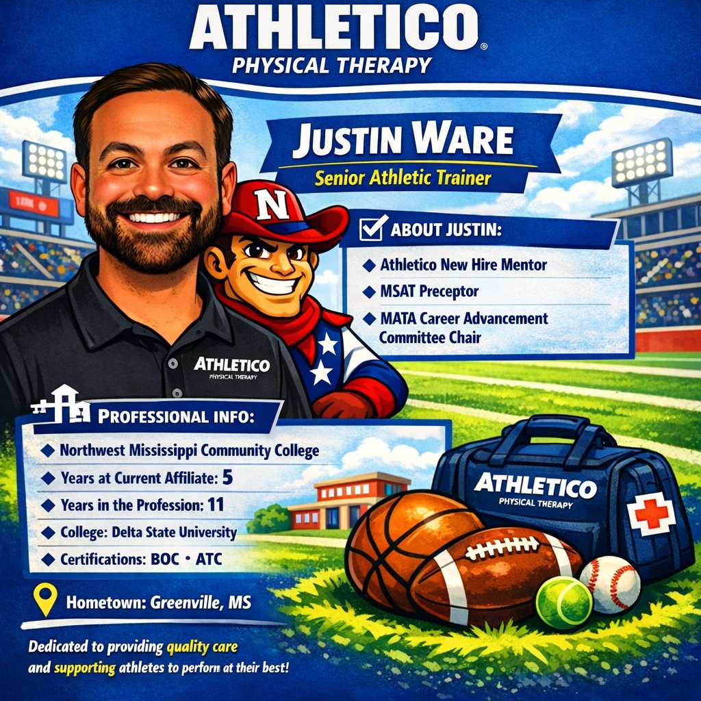 NWCC_Rangers's tweet photo. National Athletic Training Month is winding down, and we would be remised to not shout out our guys!

@Athletico gave us some of the best with Justin and Taylor! 

We can't thank them enough for keeping our athletes primed and ready to compete, whether it's just for a practice, or on the national stage!!

#ALLN