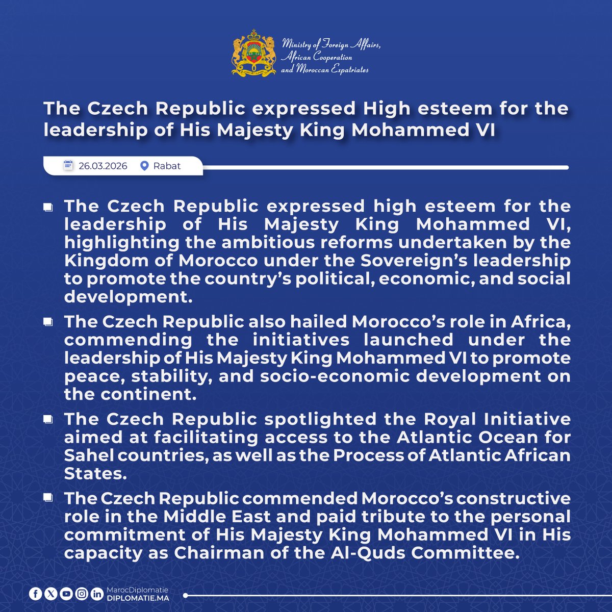 Moroccan Diplomacy 🇲🇦 tweet media