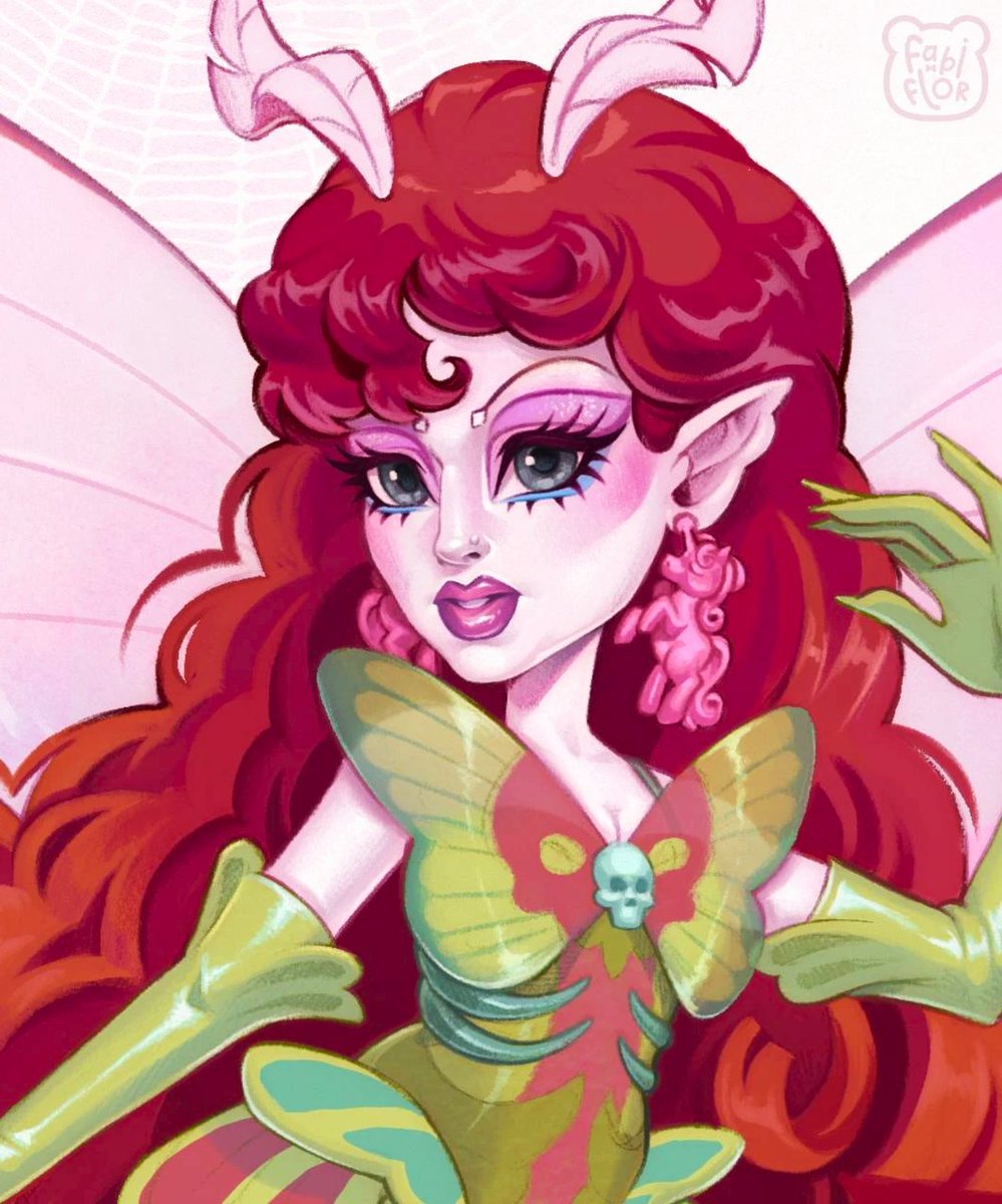 Princess_deNile's tweet photo. ✨🦋 Charmelle Roanwing 🦋✨ 
Daughter of the Moth Fairy  

My version of #ChappellRoan in the #MonsterHigh universe! https://t.co/4s9Ovl9ztF