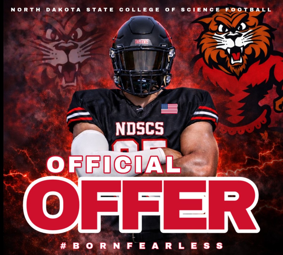 after a great conversation with coach reid blessed to receive my first official offer from <a href="/ndscsfb/">NDSCSFB</a> <a href="/Uncommon_Coach/">Chad Pickett</a> <a href="/Bulldogs_FB/">Forsyth Central Football & Recruiting</a> <a href="/NEGARecruits/">Northeast Georgia Recruits</a> <a href="/RivalsHS/">Rivals High School</a> <a href="/Rivals/">Rivals</a> <a href="/247recruiting/">247Sports Recruiting</a> <a href="/fchs_bulldogs/">Forsyth Central Athletics</a>