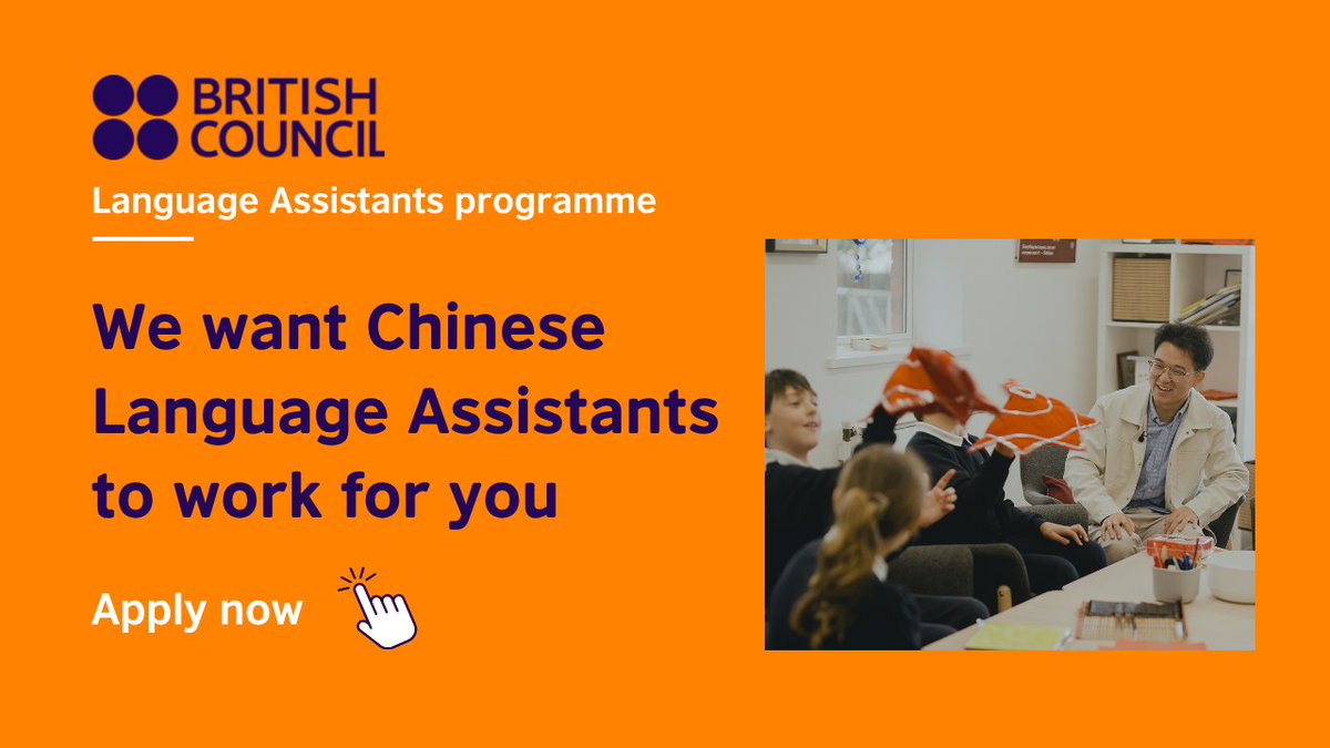 Schools_British's tweet photo. ⏰ deadline approaching! Looking to host a Chinese #LanguageAssistant in 26-27? Applications close 1 Apr. We offer FREE support to help you find the perfect match and guide you every step of the way. Don’t miss out, apply today: https://t.co/WQGNZCaFHs

#EduTwitter #mfltwitterati https://t.co/nbxctNBpv1