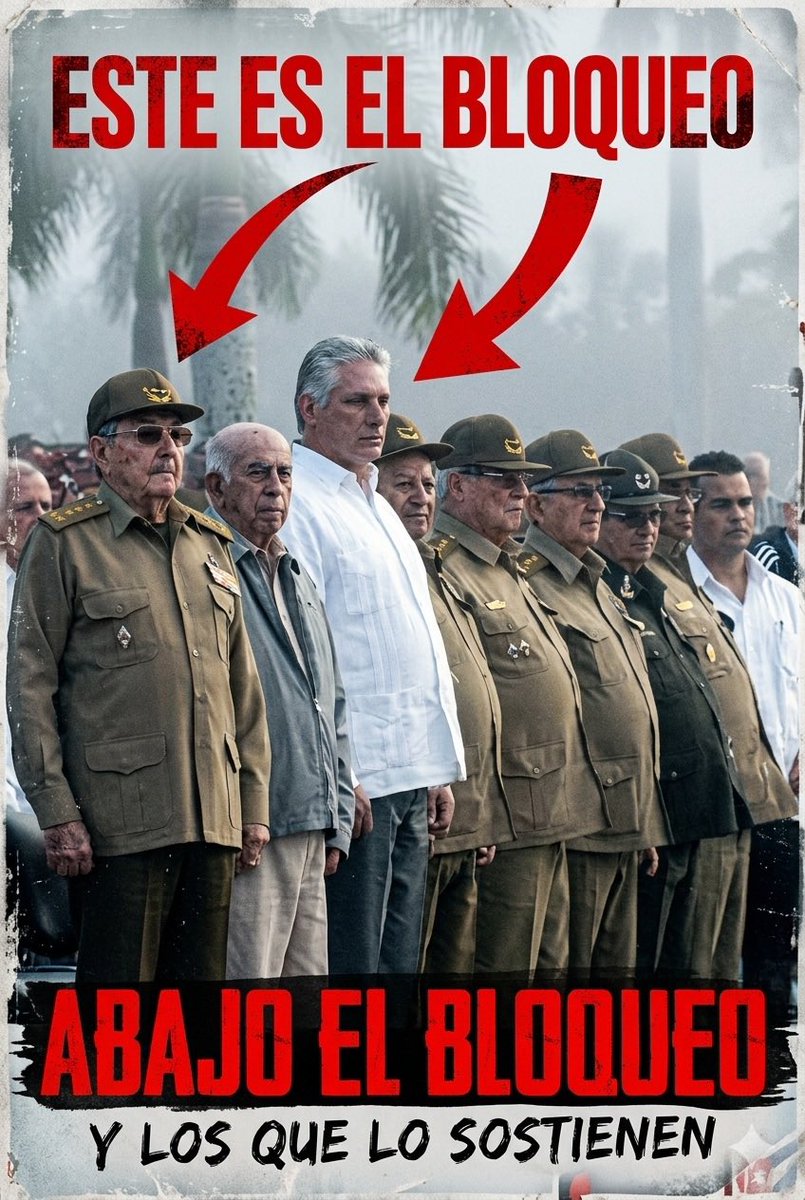 FreeonFreedom's tweet photo. @BrunoRguezP @AbelPrieto11 ABAJO EL BLOQUEO GENOCIDA Y TERRORISTA👇🏽👇🏽👇🏽 https://t.co/9u65yOttEg