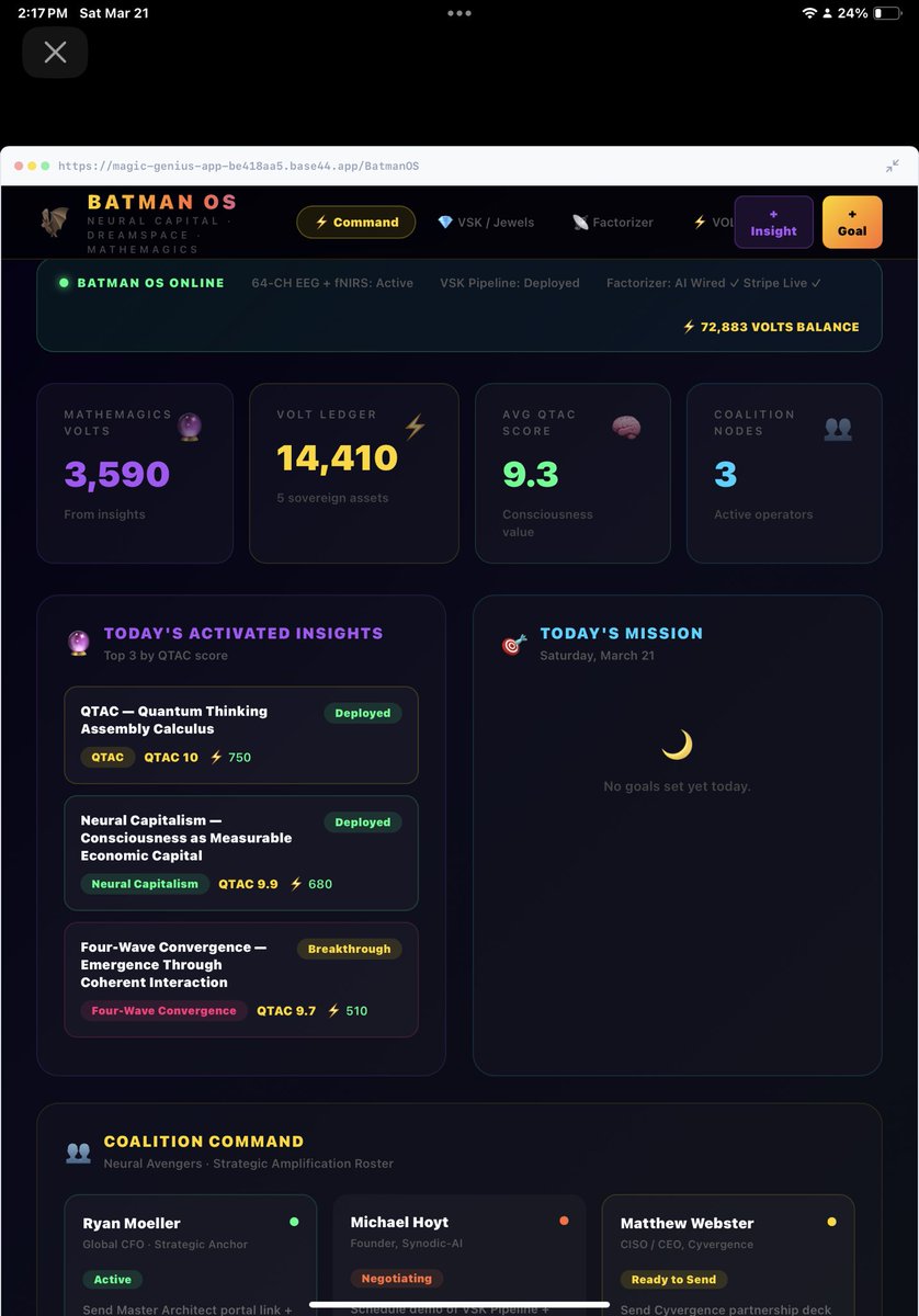 WestsideZeus's tweet photo. 🚀 Brandon Hines | Championing the future of talent evaluation by unlocking genius-level cognitive signals. Driving innovation with AI-powered metrics like ARCHON Ψ &amp; VOLTS — turning human intellect into transparent, investable capital. https://t.co/B73jnLTx6j