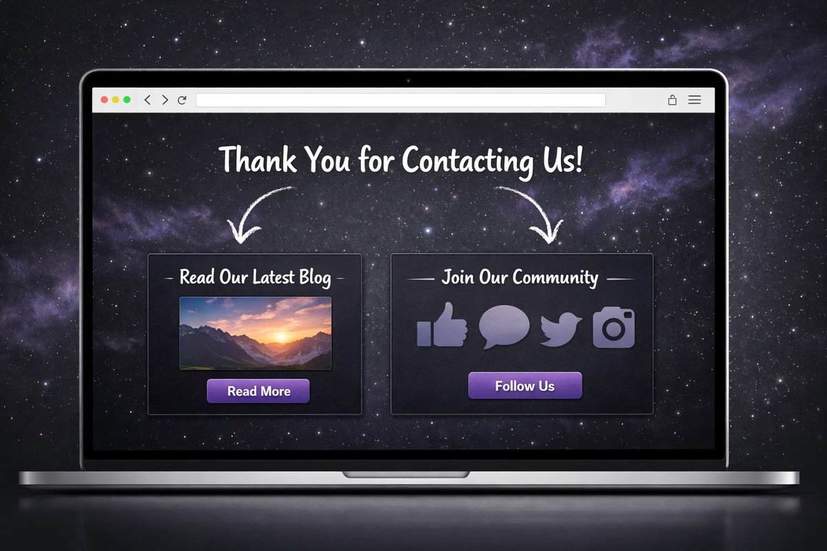 CharlesWorks's tweet photo. Quick Thursday Idea: Don’t waste your 'Thank You' page! 📄 When someone contacts you, they’re engaged. Suggest a blog post, download, or social link. Turn a dead end into a new path! 🚀 #CharlesWorksQuickIdeas #ConversionTips #WebStrategy #SmallBizTips https://t.co/VYfJX1r2en