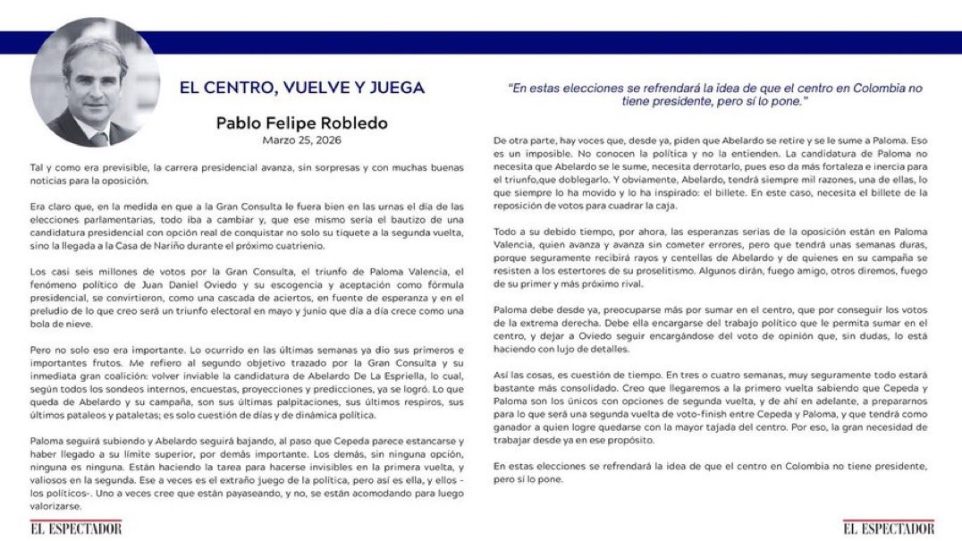 Pablo Felipe Robledo tweet media