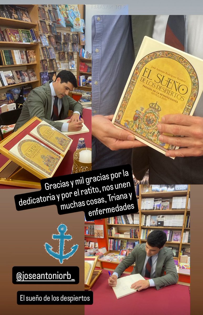 Ayer le conocí en persona en la firma del libro del pregón
