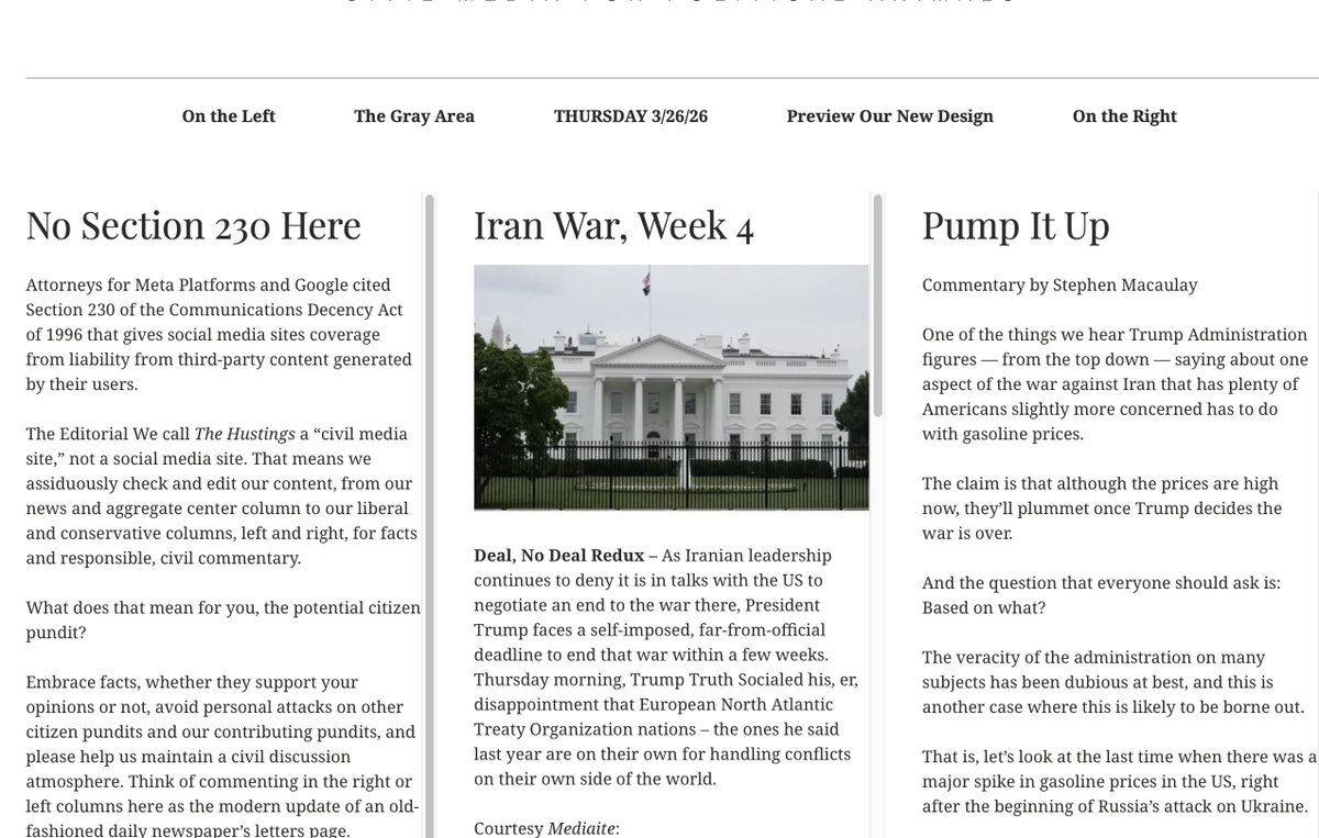 'Lousy fighters' but 'great negotiators' in Iran may make it difficult for President Trump to go home after declaring victory several times
... thehustings.news