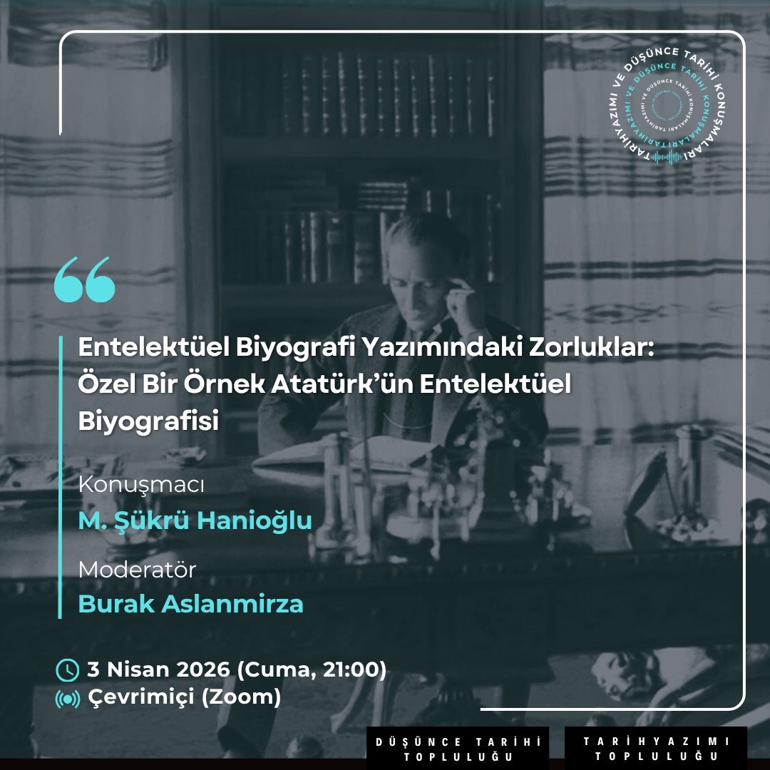 Düşünce Tarihi Topluluğu IntellectualHistory Group tweet media