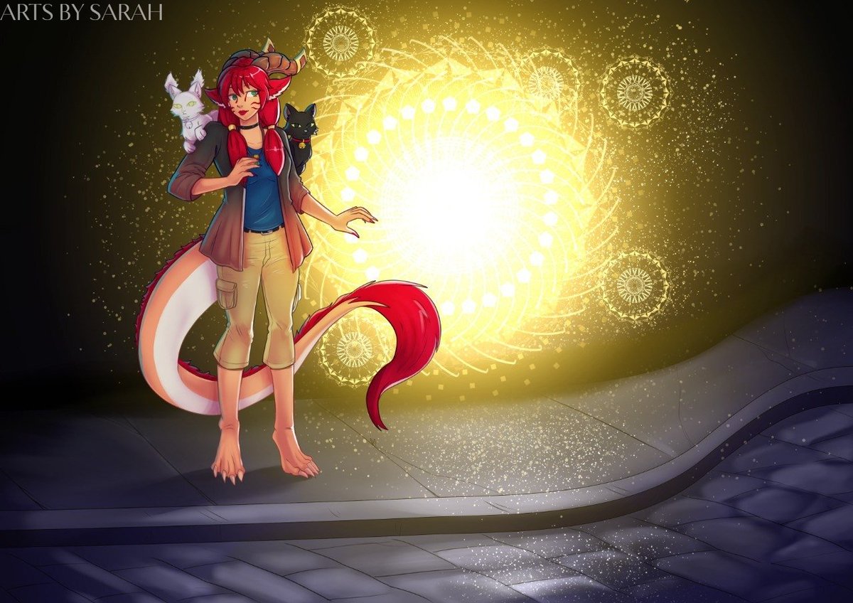 Just finished this piece, really enjoyed working on the magical glow and atmosphere. 

#furry #artcommissions #furrycommissions #artistsontwitter