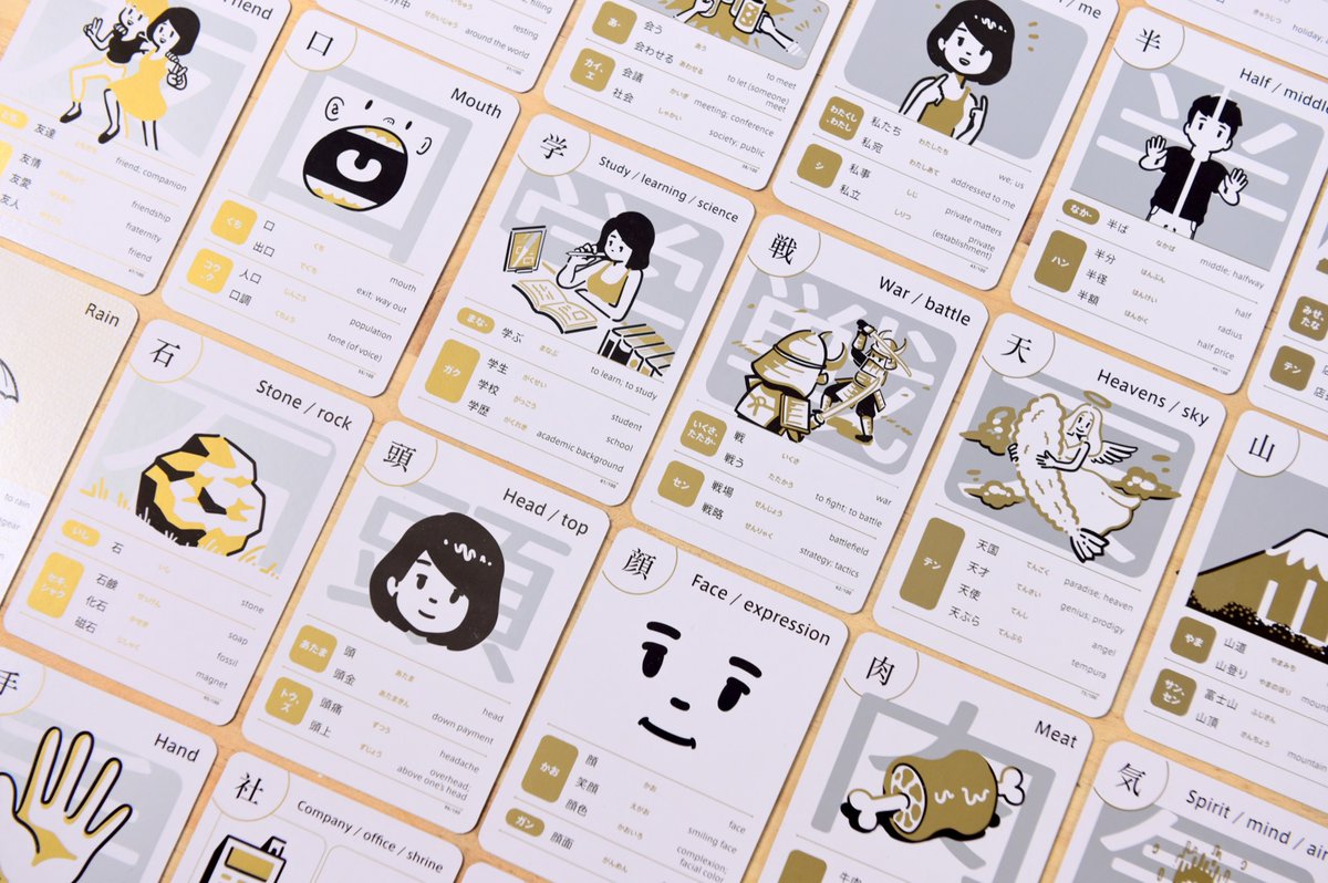 gengoya_club's tweet photo. My First 100 Kanji (±N5 lvl) Flashcards.
Available link in profile 😊 https://t.co/ZPju2AumZz